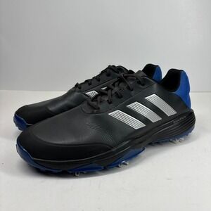 Adidas Adipower Bounce Men's US 11.5 Black/Blue Spiked Golf Shoes Cleats Q44785